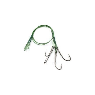 Поводок стальной Namazu leader 1x7 nylon coated green N-LS39-20DR1L