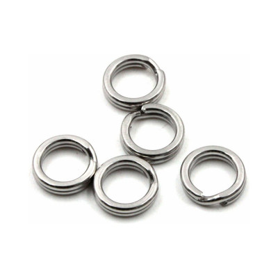 Namazu Заводное кольцо ring-a, цв. cr, р. 4 ( d=8 mm), test-23 кг (уп.10 шт) N-FT-RA4