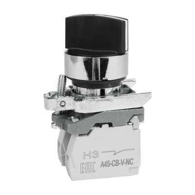 КЭАЗ Переключатель OptiSignal D22 C4-S-33 3 положения с фикс металл 2НО XB4BD33 332172