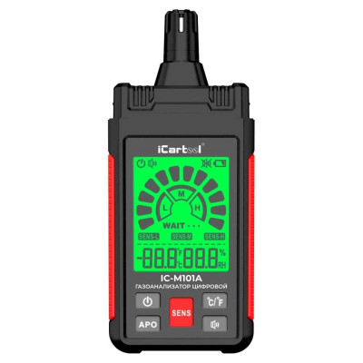 iCarTool Детектор утечки взрывоопасных газов цифровой 0-1000 ppm IC-M101A