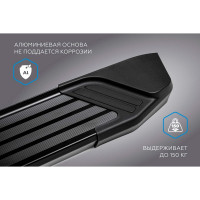 Rival Пороги на автомобиль "Black" Haval F7 2019-2024/F7x 2019-н.в., F180ALB.9403.1