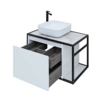 Тумба Aquanet Nova Lite LOFT 90 L цвет белый глянец 00261652