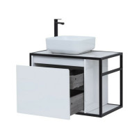 Тумба Aquanet Nova Lite LOFT 90 L цвет белый глянец 00261652
