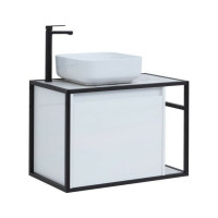 Тумба Aquanet Nova Lite LOFT 90 L цвет белый глянец 00261652