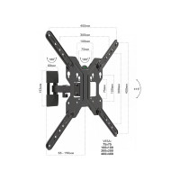 Наклонно-поворотный подвес для телевизоров HARPER 17-55 Black H00001914