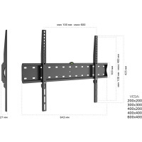 Фиксированный кронштейн для ТВ HARPER X-7 H00003046