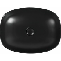 Керамическая накладная раковина Aquanet FINE-1-MB 500х380х140, черный матовый 00273682