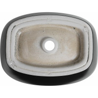 Керамическая накладная раковина Aquanet FINE-1-MB 500х380х140, черный матовый 00273682