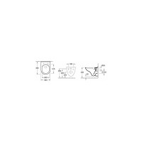 Подвесной унитаз Villeroy & Boch O'Novo шгв 360x490x350 цвет-альпийский белый 5688HR01