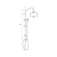 Душевая колонна Aquanet Passion R без смесителя 00212270
