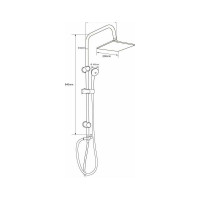 Душевая колонна Aquanet Passion S без смесителя 00212271