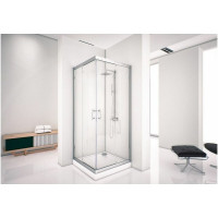 Душевая шторка Aquanet Alfa Cube 900х900х2000 мм, стекло прозрачное, хром 00168416