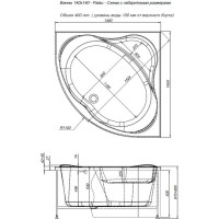 Акриловая ванна Aquanet Palau 140х140 00204021