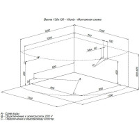 Акриловая ванна Aquanet Vitoria 130х130 00204049