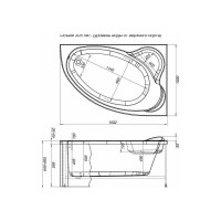 Акриловая ванна Aquanet Mayorca 150x100 R 00204009