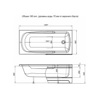 Акриловая ванна Aquanet Extra 00208672