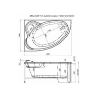 Акриловая ванна Aquanet Mayorca 150х100 L 00204008