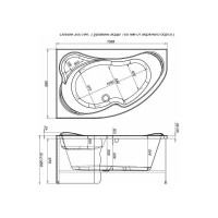 Акриловая ванна Aquanet Capri 160x100 L 00203911
