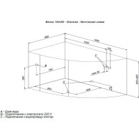 Акриловая ванна Aquanet Graciosa 150x90 L 00203940