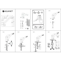 Смеситель Aquanet Kitchen 00261840