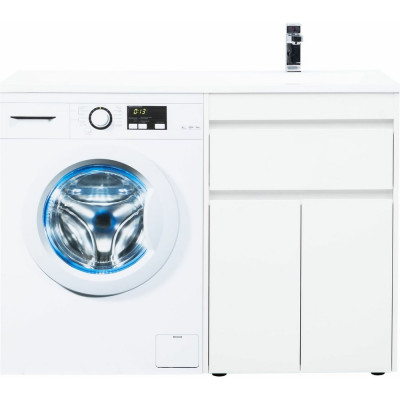 Тумба Aquanet Токио 58 напольная 1 ящик, 2 фасада, белый глянец 00237745