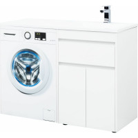Тумба Aquanet Токио 58 напольная 1 ящик, 2 фасада, белый глянец 00237745