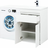 Тумба Aquanet Токио 58 напольная 1 ящик, 2 фасада, белый глянец 00237745