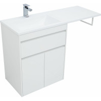 Тумба Aquanet Токио 68 напольная 1 ящик, 2 фасада, цвет белый глянец 00237746