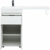 Тумба Aquanet Токио 48 напольная 1 ящик 2 фасада цвет белый глянец 00237744