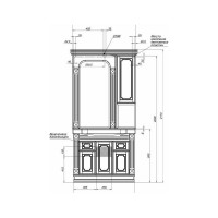 Зеркало Aquanet Фредерика 00171272