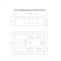 Перфорированный лоток Промрукав Стандарт 500х80х3000 1,0 мм 3м PR16.0018