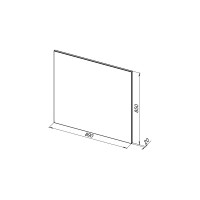Зеркало Aquanet Lino 90 белый, матовый 00253908