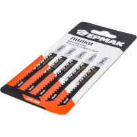 Пилки для электролобзика (5 шт; HCS EU 75x4 мм; T-144D; по дереву; быстрый рез) ЕРМАК 664-334