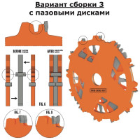 Диск пильный для пазов (2 шт; 203x30 мм; ATB+FLAT; Z=12) CMT 230.312.08M