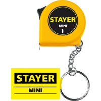 Рулетка-брелок STAYER Mini 1м /  6мм 34140-1_z02