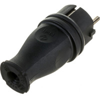 Силовая прямая вилка TP Electric каучук 16A, 240В, IP44 3101-301-0300