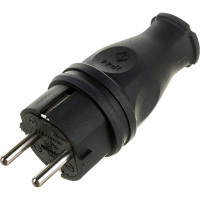 Силовая прямая вилка TP Electric каучук 16A, 240В, IP44 3101-301-0300
