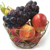 Фруктовница ZDK Kitchen, Fruit, цвет золотой, 27x27x15,5 см 371562