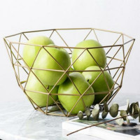 Фруктовница ZDK Kitchen, Fruit, цвет золотой, 27x27x15,5 см 371562
