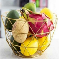Фруктовница ZDK Kitchen, Fruit, цвет золотой, 27x27x15,5 см 371562