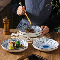 Тарелка ZDK Kitchen, Japanese Collection, цвет голубой, 17,5 см цветы 371592