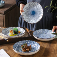 Тарелка ZDK Kitchen, Japanese Collection, цвет голубой, 17,5 см цветы 371592