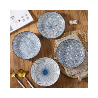 Тарелка ZDK Kitchen, Japanese Collection, цвет голубой, 17,5 см цветы 371592