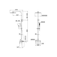 Душевая стойка ALLEN BRAU Infinity 5.21012-31 00265458