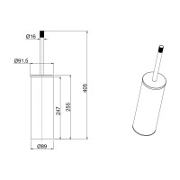 Ершик для унитаза ALLEN BRAU Priority 6.31009-00 00265414