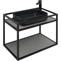 Подвесная консоль под раковину ALLEN BRAU Liberty 75 1.33001.BB черный 00274332