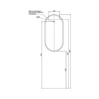 Зеркало ALLEN BRAU 1.21016.BL INFINITY 500x1000 черное 00274626