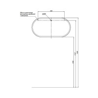Зеркало ALLEN BRAU 1.21016.BL INFINITY 500x1000 черное 00274626