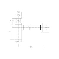 Сифон для раковины ALLEN BRAU Infinity 5.21027-00 00265548