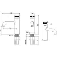 Смеситель для раковины ALLEN BRAU Priority 5.31001-BN 00265348